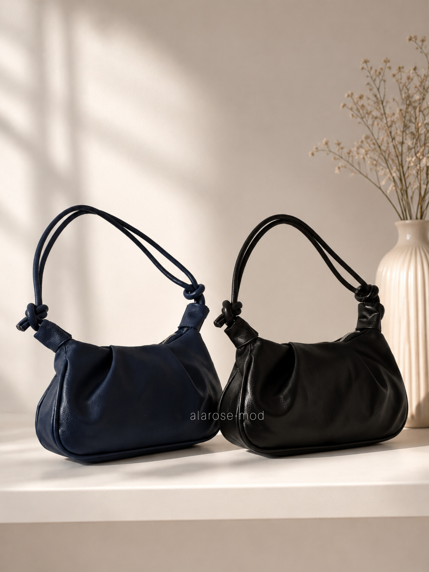 کیف دسته گره چروک دوشی